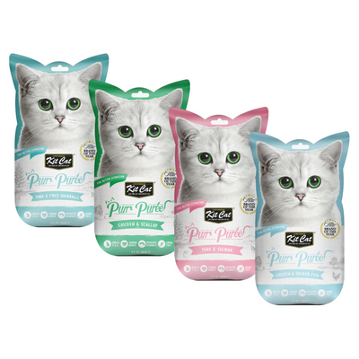 Kit Cat Purr Purée - Pack de 8 Variedades - Snack Premio Gatos - 0
