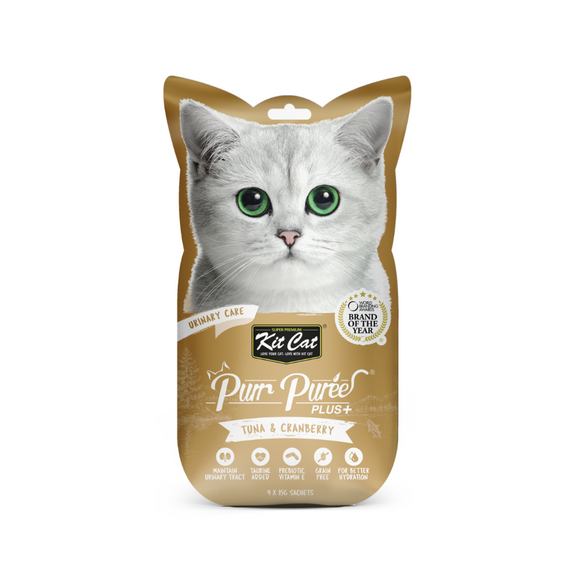 Kit Cat Purr Purée Urinary Care Snack Premio Gatos Pack De 6
