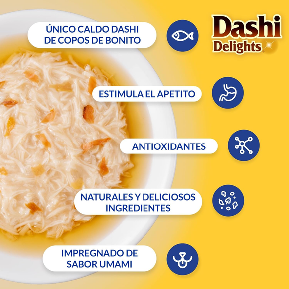 Dashi Delights - Pack 4 sabores - Broth Húmedo Gatos