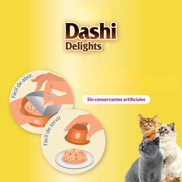 Dashi Delights - Pack 4 sabores - Broth Húmedo Gatos