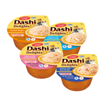 Dashi Delights - Pack 4 sabores - Broth Húmedo Gatos