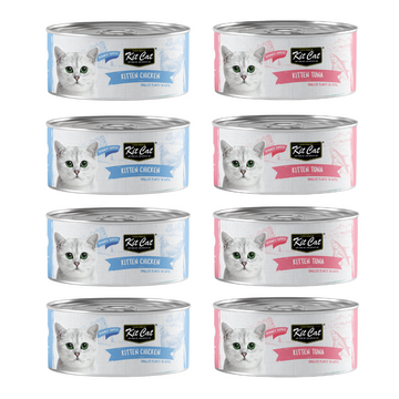 Kit Cat Deboned Kitten - Pack 8 Latitas - Comida Húmeda Gato
