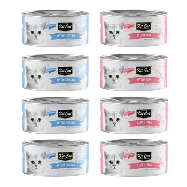 Kit Cat Deboned Kitten - Pack 8 Latitas - Comida Húmeda Gato