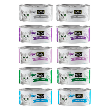 Kit Cat Deboned - Pack de 10 - Variedades Atún - Comida Húmeda Gatos
