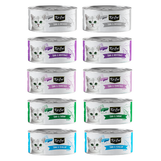 Kit Cat Deboned - Pack de 10 - Variedades Atún - Comida Húmeda Gatos