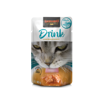 Leonardo Drink 4 Variedades - Pack de 8 bolsitas - Húmedo Gatos - 0