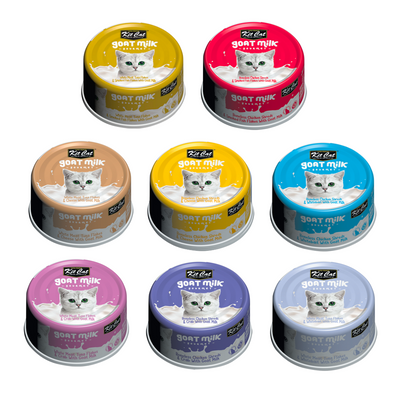 Kit Cat Goat Milk - Pack 8 Variedades - Comida Húmeda Gatos