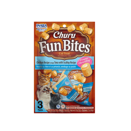 Churu Fun Bites Atún Ostión - Pack de 3 - Snack Premio Gatos - 0