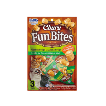Churu Fun Bites Atún - Pack de 3 - Snack Premio Gatos - 0