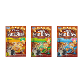 Churu Fun Bites Variedades - Pack de 3 - Snack Premio Gatos
