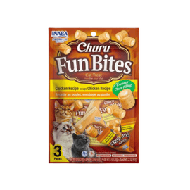 Churu Fun Bites Pollo - Pack de 3 - Snack Premio Gatos - 0