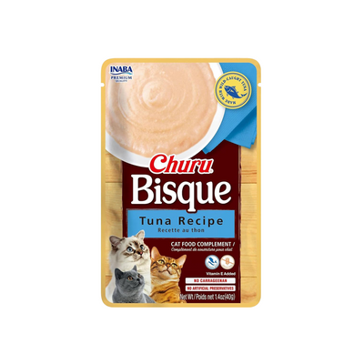 Churu Bisque Gatos Variedades - Pack de 8 | Snack Cremoso y Saludable - 0