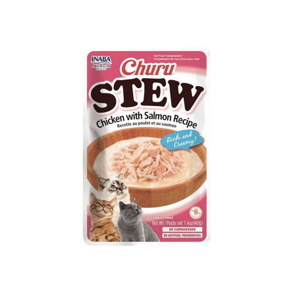 Churu Stew Gatos Variedades - Pack de 8 | Snack Cremoso y Nutritivo