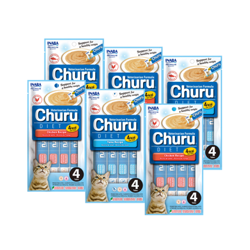 Churu Diet Variedades Gato - Pack 6 envases (24 tubitos)