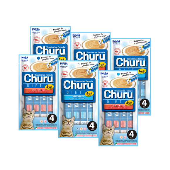 Churu Diet Variedades Gato - Pack 6 envases (24 tubitos)