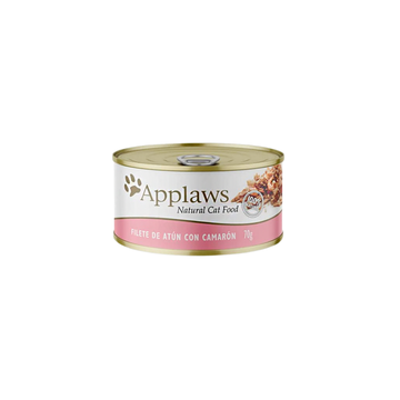 Pack 6 latas Atún Camarón Applaws - Alimento Húmedo Gatos - 0