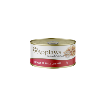 Pack 6 latas Pollo con Pato Applaws - Alimento Húmedo Gatos - 0
