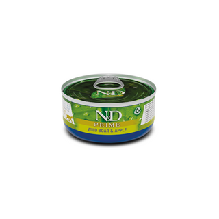 N&D Gatos Adultos | Alimento Húmedo Jabalí Manzana | Pack 6 Latitas