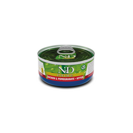 N&D Gatos Kitten | Alimento Húmedo Pollo Granada | Pack 6 Latitas - 0