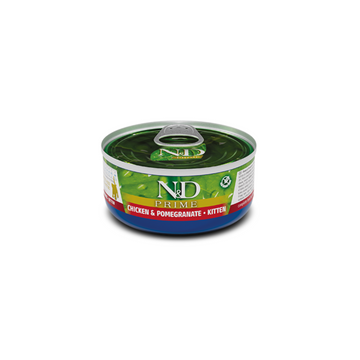 N&D Gatos Kitten | Alimento Húmedo Pollo Granada | Pack 6 Latitas - 0