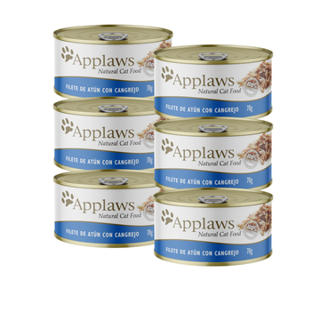 Pack 6 latas Atún con Cangrejo Applaws - Alimento Húmedo Gatos