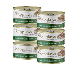 Pack 6 latas Atún con Algas Marinas Applaws - Alimento Húmedo Gatos