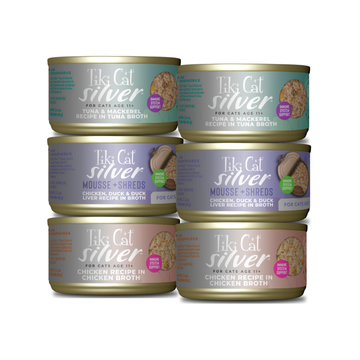 Tiki Cat Silver Variedades - Pack 6 latas - Alimento Húmedo Gatos