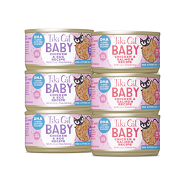 Tiki Cat Baby Variedades - Pack 6 latas - Alimento Húmedo Gatos