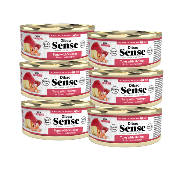 Sense Gatos Adultos | Alimento Húmedo Atún Camarón | Pack 6 latitas