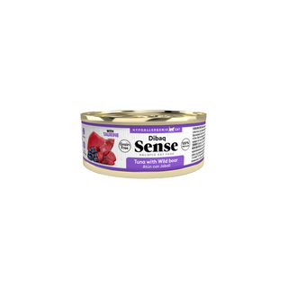 Sense Gatos Adultos | Alimento Húmedo Atún Jabalí | Pack 6 latitas