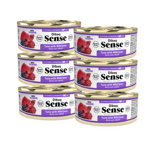 Sense Gatos Adultos | Alimento Húmedo Atún Jabalí | Pack 6 latitas