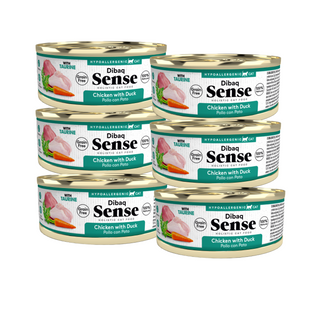 Sense Gatos Adultos | Alimento Húmedo de Pollo Pato | Pack 6 latitas