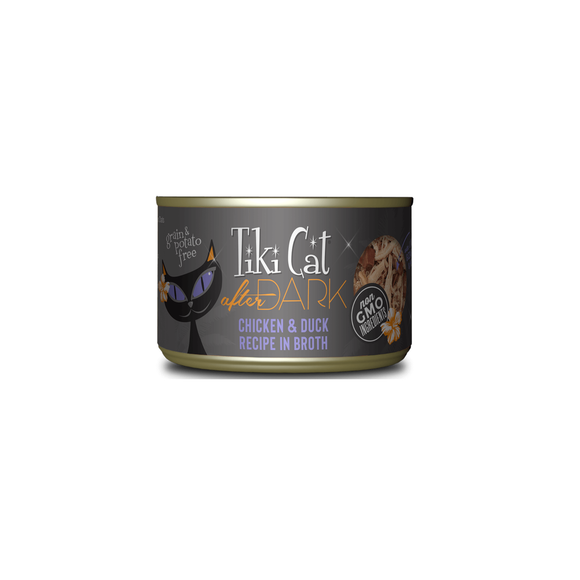Tiki Cat After Dark Chicken & Duck desmenuzado en caldo