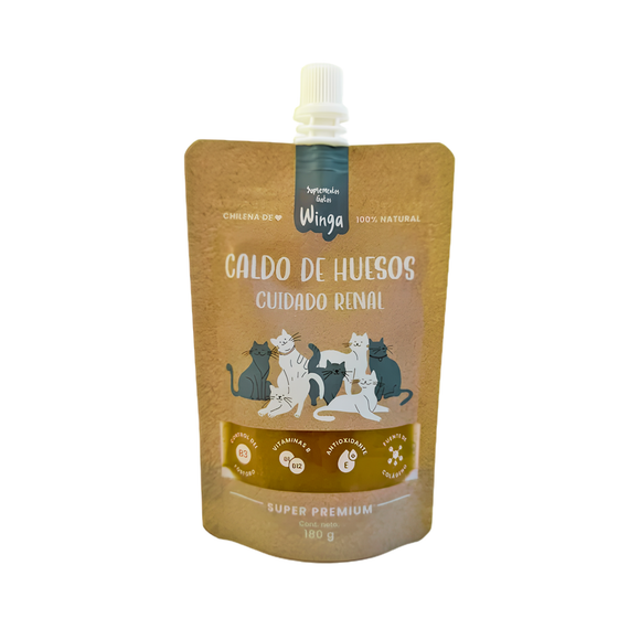 Winga Caldo de Hueso Variedades - Pack 6 Pouch - Gatos