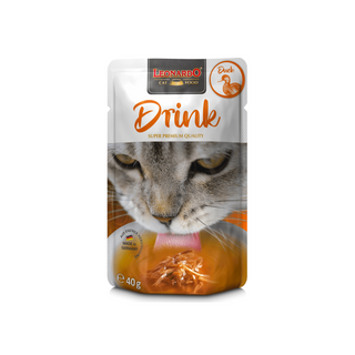 Leonardo Drink Pato - Pack de 5 - Snack Premio Húmedo