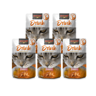 Leonardo Drink Pato - Pack de 5 - Snack Premio Húmedo