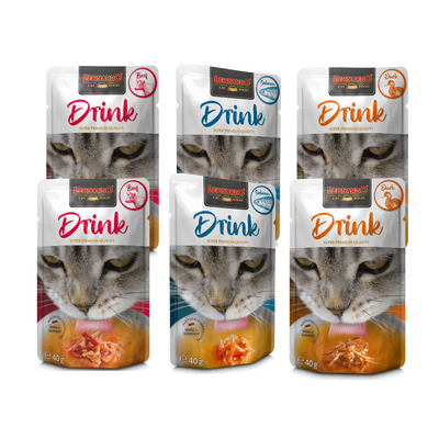 Leonardo Drink Variedades - Pack de 6 - Snack Premio Húmedo