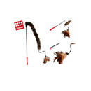 Varita Varilla Felpa y Pluma - Juguete para Gato - Gigwi-2