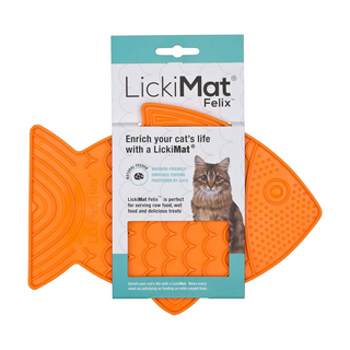 Comprar naranja Comedero de alimentación lenta para Gatos Lickimat Felix