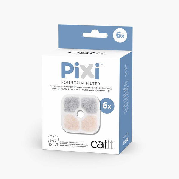Filtro Triple Acción Para Fuente Catit Pixi - Pack 6 Uds