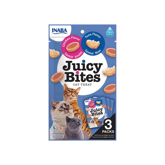 Juicy Bites Mix Variedades - Pack de 6 - Snack Premio Gatos