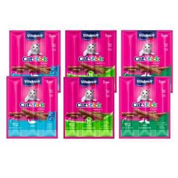 Cat Sticks Treats Vitakraft Variedades - Pack de 6