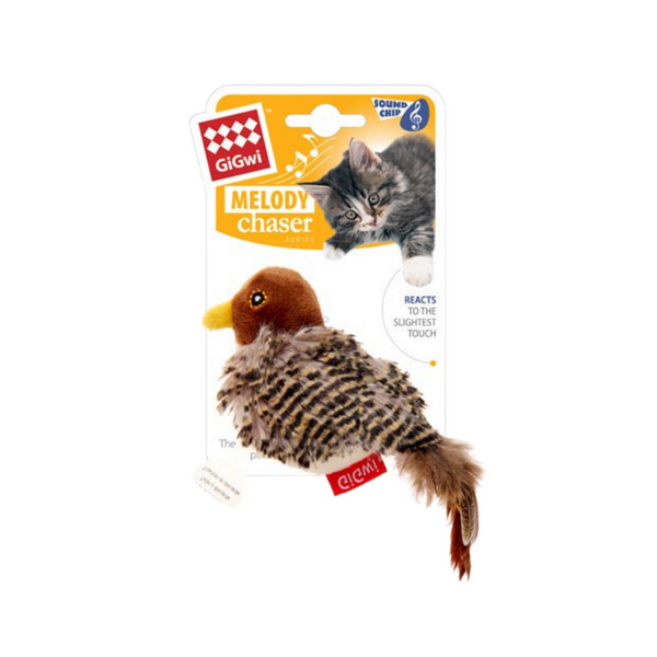 Juguete Interactivo con Sonido para Gatos - Pajarito Gigwi