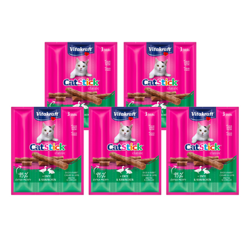Cat Stick Treats Pato y Conejo Vitakraft - Pack de 5