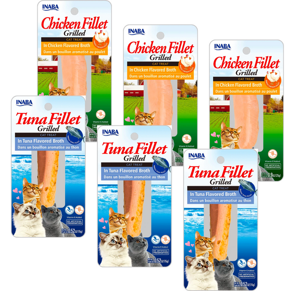 Filete Grillado Gatos - Pack De 6 - Variedades Atún y Pollo