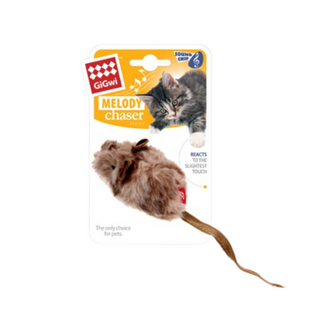 Juguete Interactivo con Sonido para Gatos - Ratón Gigwi - 0