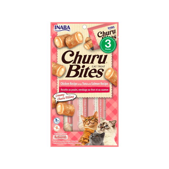 Churu Bites Mix Variedades - Pack de 6 - Snack Premio Gatos