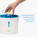 Fuente Bebedera Catit Flower Fountain Led 3 Litros