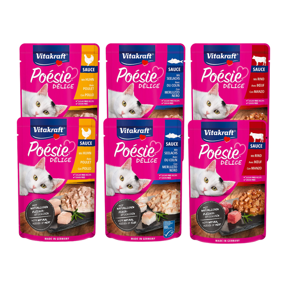 Poésie Delice Variedades Vitakraft - Pack de 6