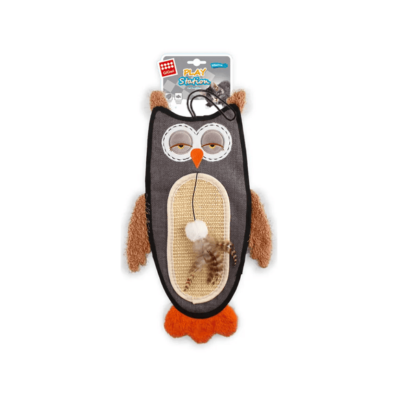 Rascador Juego para Gatos Gigwi Buho con Catnip